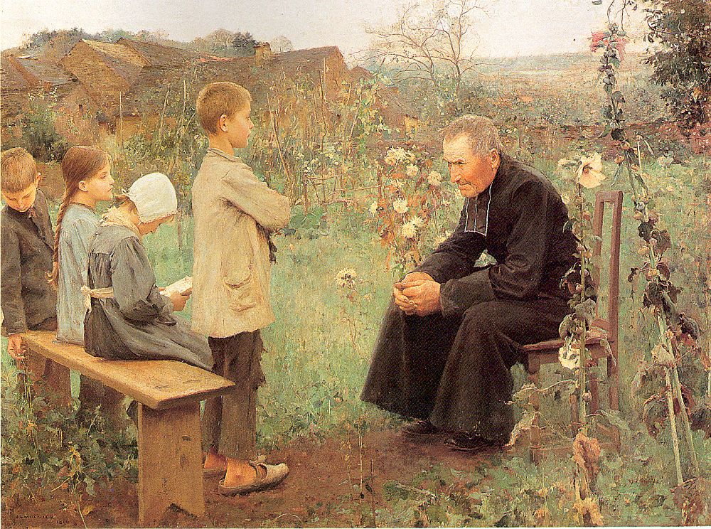 Muenier, Jules-Alexis The Catechism Lesson